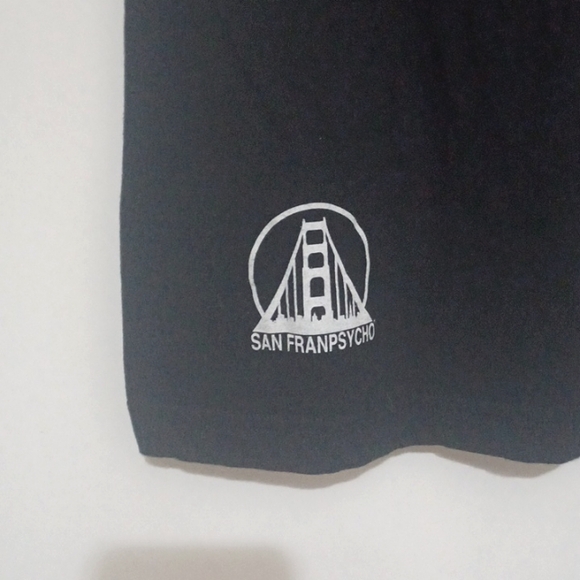 SanFranPsycho Unisex black tee size adult XS. - Picture 5 of 5